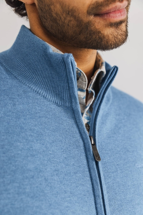State of Art cardigan plain knit